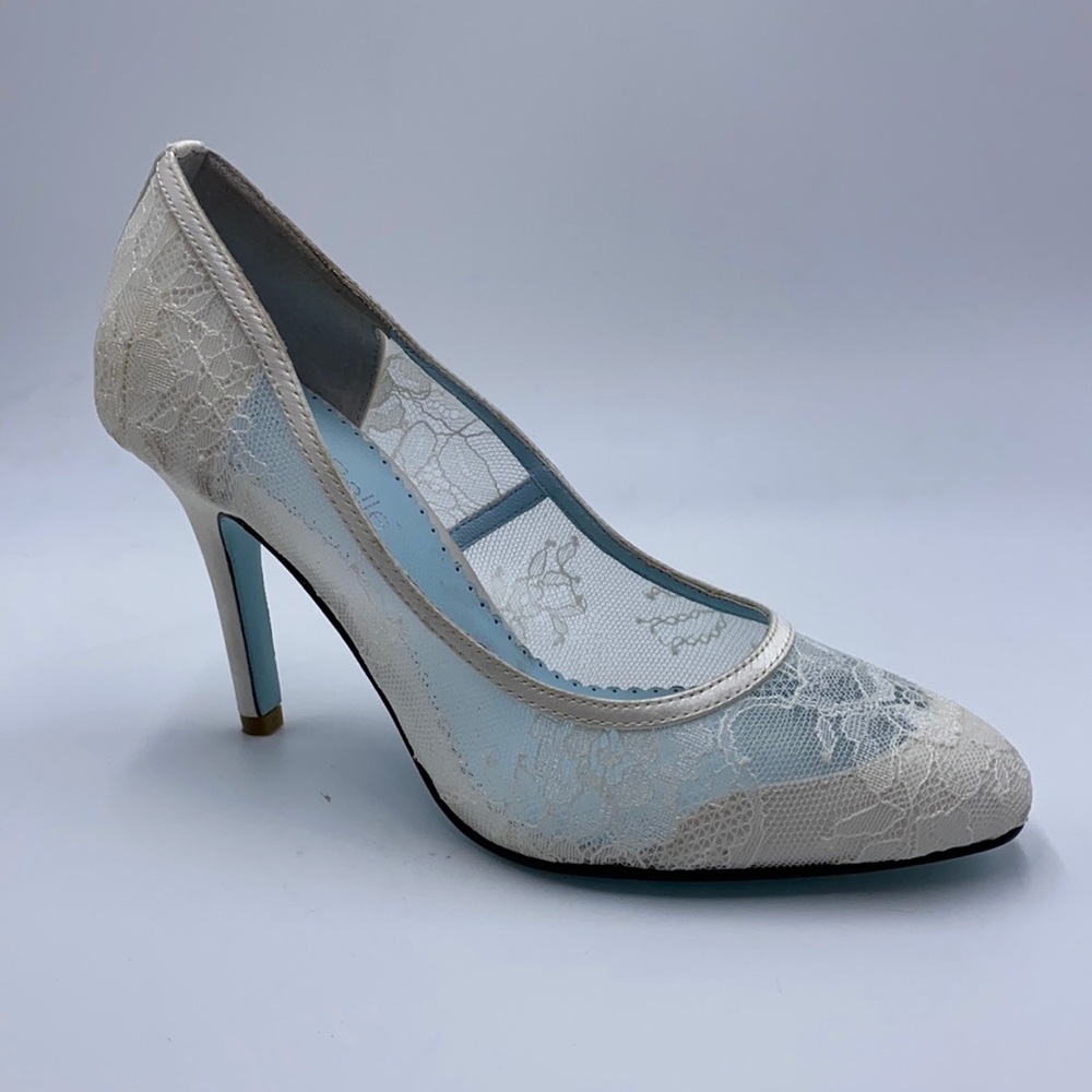 Bella Belle White Floral Dance Heel Size 9